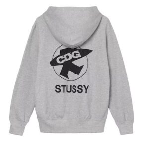 CDG x Stussy Grey Hoodie