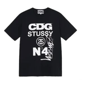 CDG x Stussy T-shirt Black