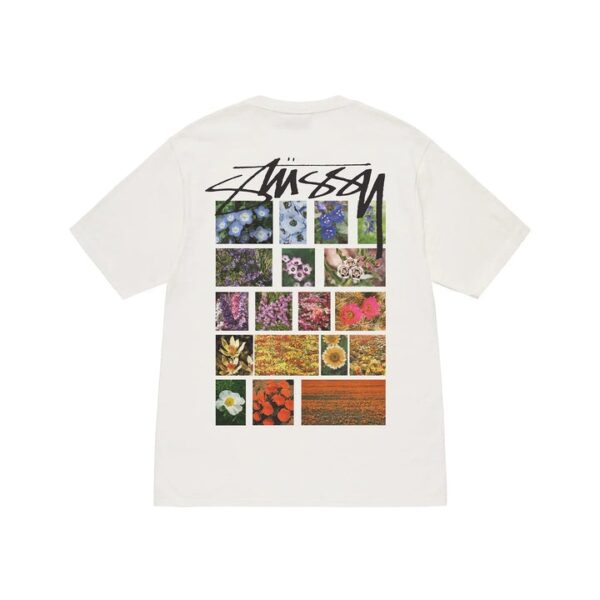 Flowers Grid T-Shirt White