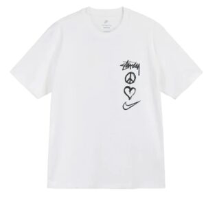 Nike x Stussy Peace, Love, Swoosh White T-shirt