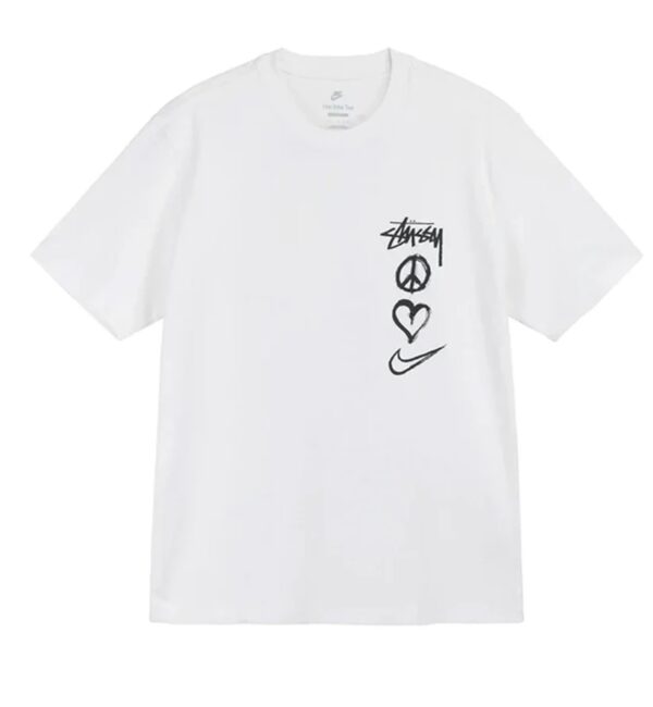 Nike x Stussy Peace, Love, Swoosh White T-shirt