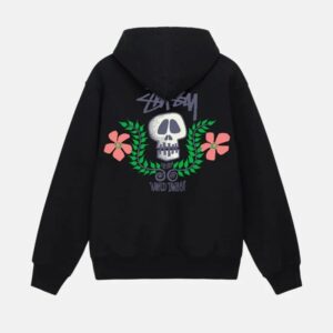 SKULL CREST HOODIE BLACK