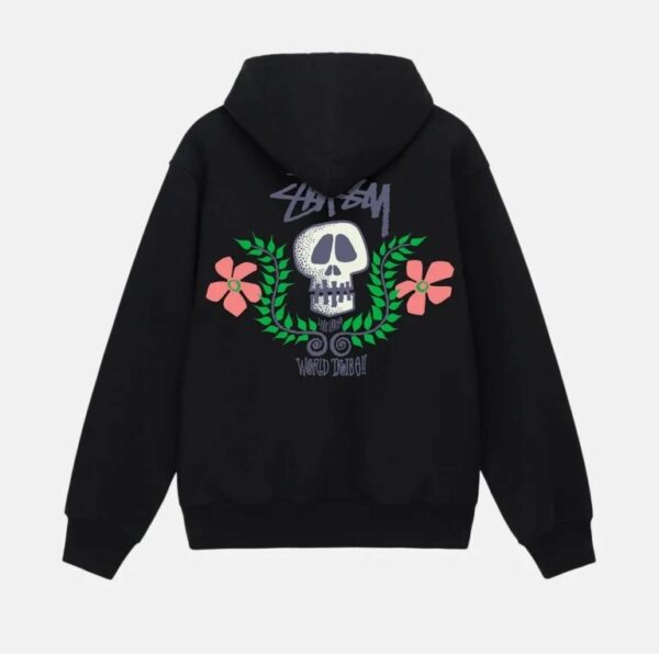 SKULL CREST HOODIE BLACK