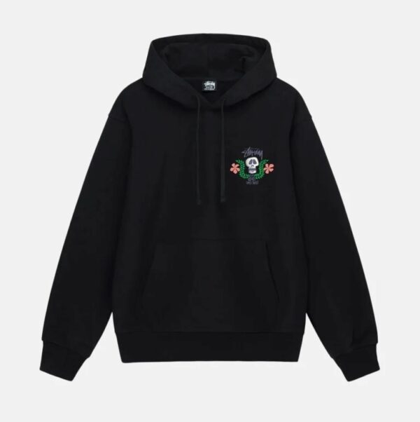 SKULL CREST HOODIE BLACK