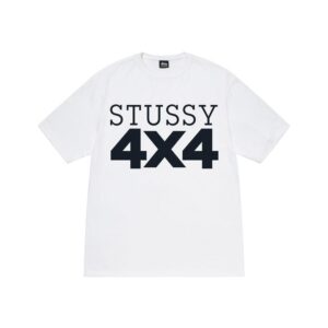 STUSSY 4X4 WHITE TEE