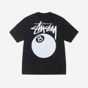 STUSSY 8 BALL NEW Black TEE