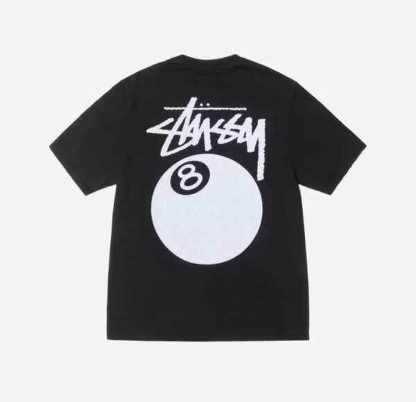 STUSSY 8 BALL NEW Black TEE