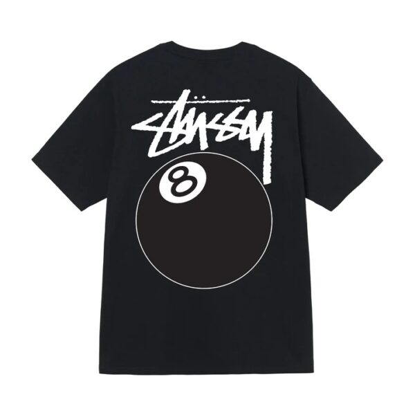 STUSSY 8 BALL TEE BLACK