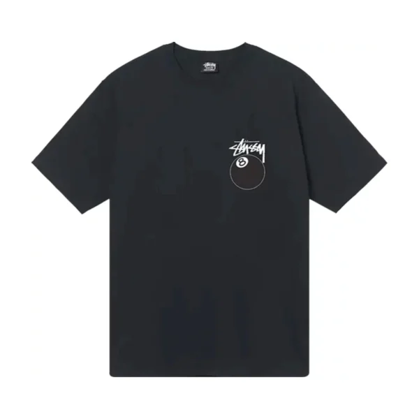 STUSSY 8 BALL TEE BLACK