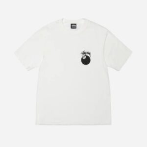 STUSSY 8 BALL TEE WHITE