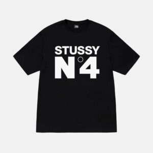 STUSSY NO.4 TEE BLACK