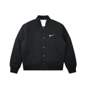 STUSSY X NIKE VARSITY JACKET BLACK