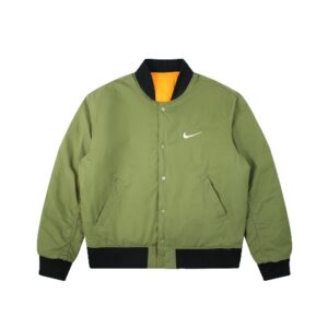 STUSSY X NIKE VARSITY JACKET GREEN