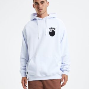 Stussy 8 Ball Hoodie White