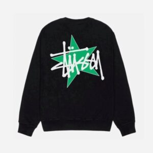 Stüssy Star Black Crew