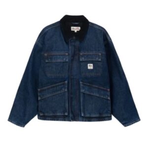 Stussy Washed Work Denim Jacket Blue