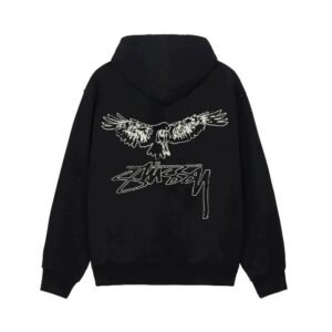 Stussy Wingspan Black Hoodie