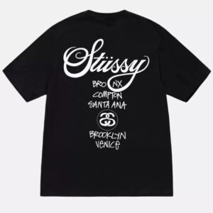 Stussy World Tour Black T-Shirt