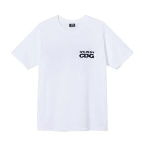 Stussy x CDG Surfman White T-shirt