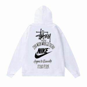 Stussy x Nike The Wide World Tribe Hoodie White