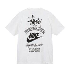 Stussy x Nike The Wide World Tribe White T-Shirt